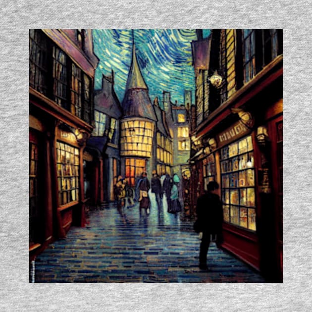 Starry Night in Diagon Alley by Grassroots Green